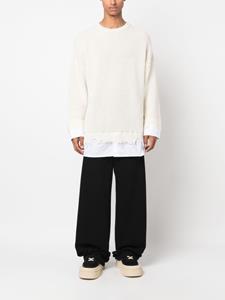 mm6maisonmargiela MM6 Maison Margiela Gerafelde trui - Wit