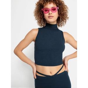 LSCN by LASCANA Crop-top met opstaande kraag