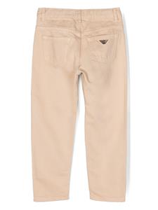 emporioarmanikids Emporio Armani Kids Chino met logoplakkaat - Beige
