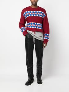 DSQUARED2 Gerafelde trui - Rood