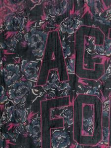 Sjaal met bloemenprint - Blauw