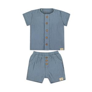 Sterntaler Set shirt met korte broek lichtblauw