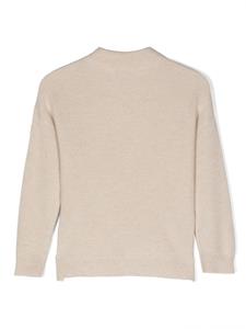 brunellocucinellikids Brunello Cucinelli Kids Ribgebreide coltrui - Beige