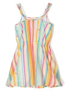 Missoni Kids Gestreepte jurk - Geel