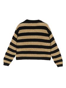 balmainkids Balmain Kids Gestreepte trui - Zwart