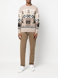 DSQUARED2 Trui met jacquard - Beige