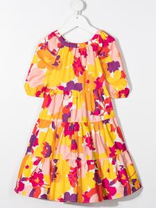 ilgufo Il Gufo Jurk met abstracte print - Oranje