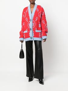philippplein Philipp Plein Vest met logo - Rood