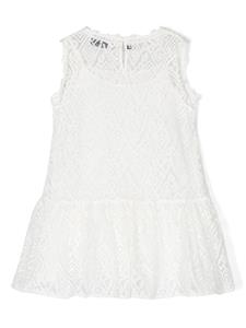 ermannoscervinojunior Ermanno Scervino Junior Jurk met grafische print - Wit