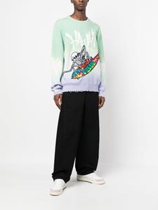 philippplein Philipp Plein Trui met grafische print - Groen