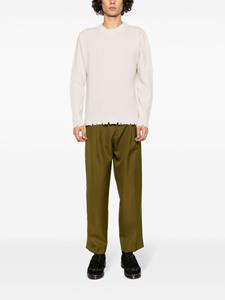 Laneus Gerafelde trui - Beige