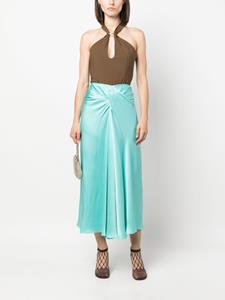 stellamccartney Stella McCartney Asymmetrische wikkelrok - Blauw