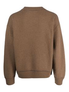 sacai Trui met ronde hals - Bruin