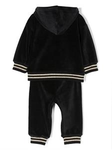 moschinokids Moschino Kids Fluwelen trainingspak - Zwart