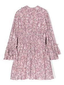 Simonetta Jurk met bloemenprint - Roze