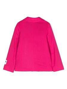 MSGM Kids Blazer met enkele rij knopen - Roze