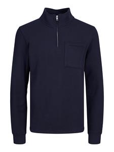 J%ampJ Premium Male Sweaters 12243547 Jprccbadge Sweat Half Zip