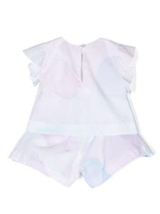 Emporio Armani Kids Shorts met aquarel-effect - Blauw