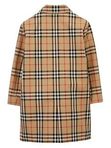 burberrykids Burberry Kids Jas met enkele rij knopen - Bruin