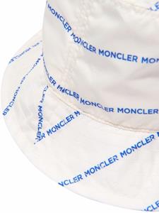 monclerenfant Moncler Enfant Vissershoed met logostreep - Wit