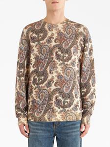 ETRO Trui met paisley-print - Beige