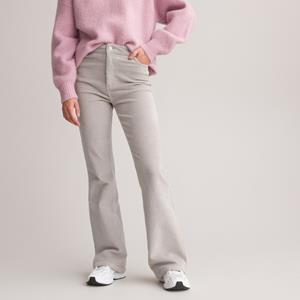Flare broek in fluweel
