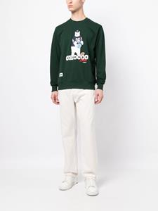 CHOCOOLATE Sweater met logoprint - Groen