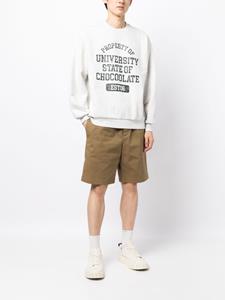 CHOCOOLATE Sweater met logoprint - Grijs