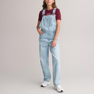 Salopette in jeans, wijd