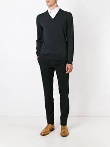 Zanone trui met V-hals - Grijs
