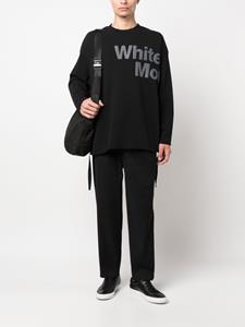 whitemountaineering White Mountaineering Sweater met logoprint - Zwart