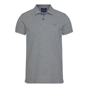 Gant Poloshirt ORIGINAL SLIM PIQUE SHORT RUGGER met knoopsluiting bij de hals