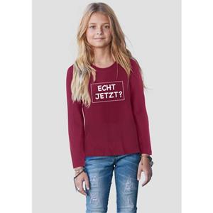 KIDSWORLD Shirt met lange mouwen ECHT JETZT℃ Lange mouwen, basic pasvorm, met frisse en dynamische opdruk
