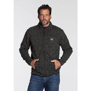 Man's World Tricot-fleecejack met modieuze siernaden