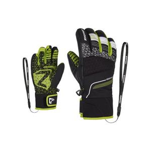 Ziener Lonzalo As Dames Handschoen Black/Lime 4,5