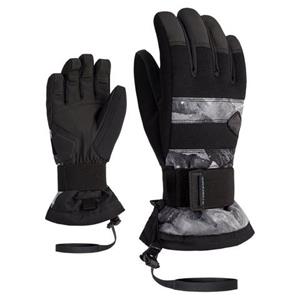 Ziener Manu As Kinder Handschoen Grey Mountain Print
