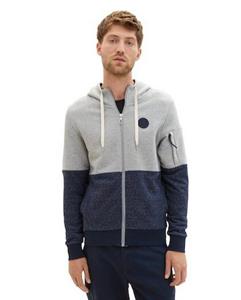TOM TAILOR Kapuzensweatjacke Kapuzensweatjacke Zip Hoodie mit Eingrifftaschen (1-tlg)