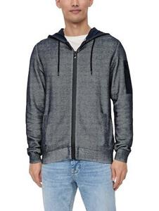 s.Oliver Kapuzenstrickjacke, mit gummiertem Reißverschluss