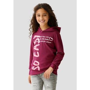 KIDSWORLD Capuchonshirt SO EASY - Print Lange mouwen, basic pasvorm, met modieuze prints