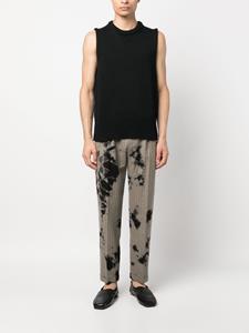 Suzusan Pantalon met krijtstreep - Zwart