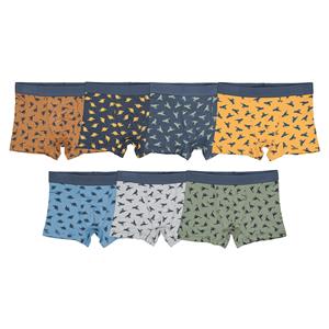 LA REDOUTE COLLECTIONS Set van 7 boxershorts met dinosaurusprint