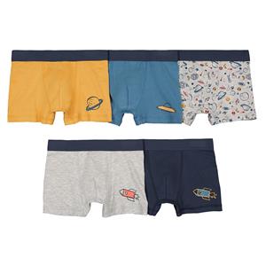 LA REDOUTE COLLECTIONS Set van 5 boxershorts, ruimte-thema