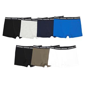 LA REDOUTE COLLECTIONS Set van 7 effen boxershorts in katoen