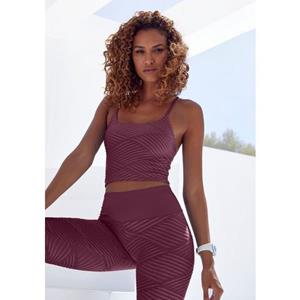 LASCANA ACTIVE Crop-Top, (1 tlg.), mit 3D Struktur