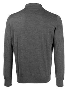Barba Gebreid poloshirt - Grijs