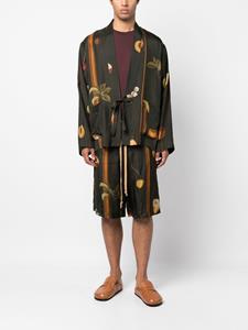umawang Uma Wang Shorts met print - Groen