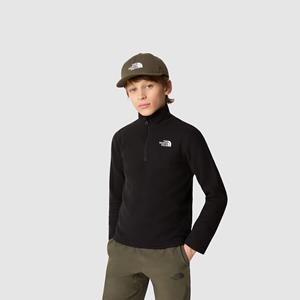 The North Face Glacier Fleece Kwartrits Tieners Zwart