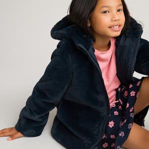 LA REDOUTE COLLECTIONS Jas in donzige stof met kap