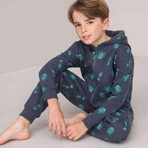 LA REDOUTE COLLECTIONS Onesie met kap in molton, monster print