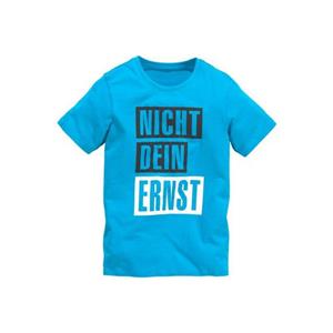 KIDSWORLD T-shirt Met spreuk: NICHT DEIN ERNST Korte mouwen, basic pasvorm, met trendy opdruk